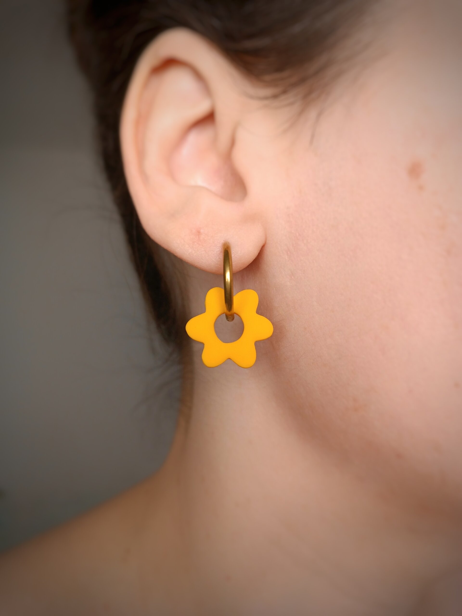 Charm Flor amarillo (Par) - 3