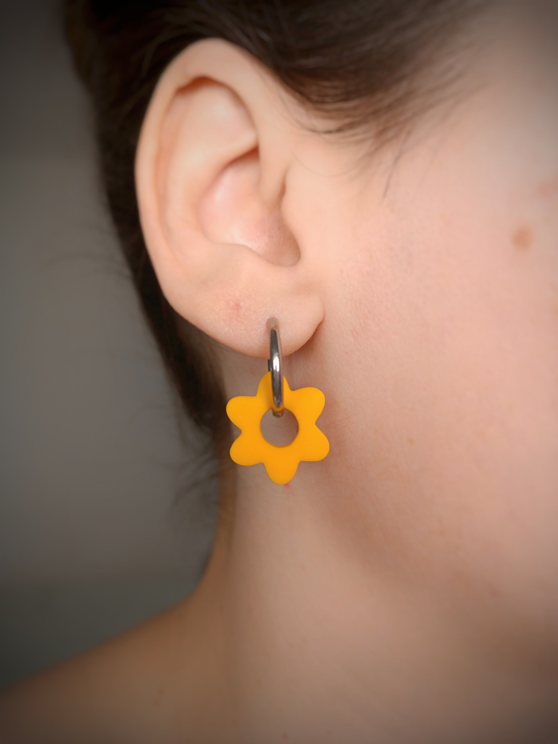 Charm Flor amarillo (Par) - 2